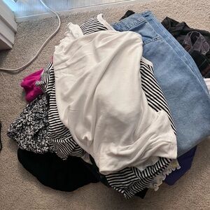 Assorted Clothing Bundle - 17 pieces (2 XL, everything else is L or 10/12)